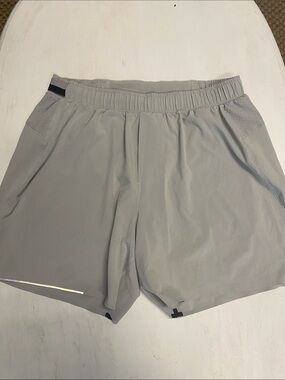 lululemon athletica Light Gray Men's Running Shorts